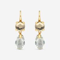 Pomellato 18K Yellow Gold Rocca Crystal Earrings A139 - THE SOLIST