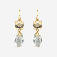 Pomellato Bahia 18K Rose Gold Prasiolite Drop Earrings A139-139
