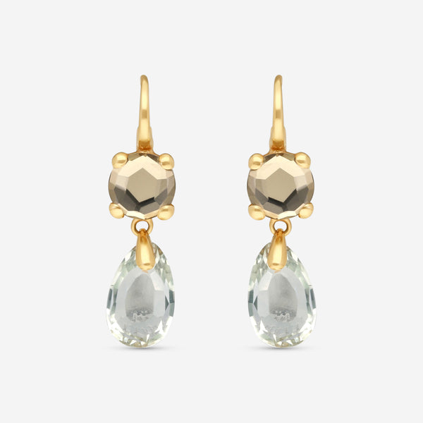 Pomellato Bahia 18K Rose Gold Prasiolite Drop Earrings A139-139 - THE SOLIST