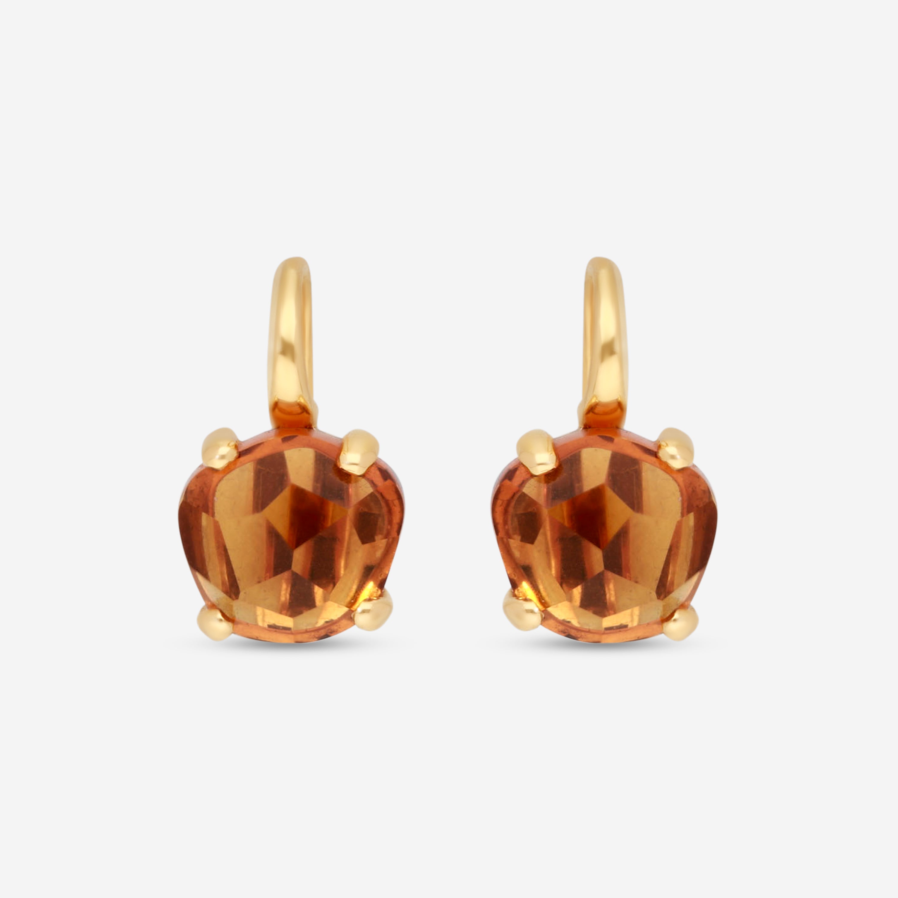Pomellato Lola 18K Rose Gold Madeira Citrine Drop Earrings A143-143