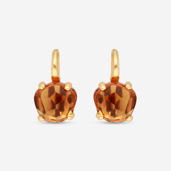 Pomellato Lola 18K Rose Gold Madeira Citrine Drop Earrings A143-143