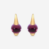 Pomellato M'ama non M'ama 18K Rose Gold Amethyst Huggie Earrings O.B004T070I-146 - THE SOLIST