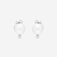 Pomellato Capri 18K White Gold White Ceramic Brilliant Diamond Earrings O.B609/B9/CB - THE SOLIST