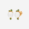 Pomellato Capri 18K Rose Gold White Ceramic & Green Tsavorite Earrings O.B612/O7/CBTZ - THE SOLIST