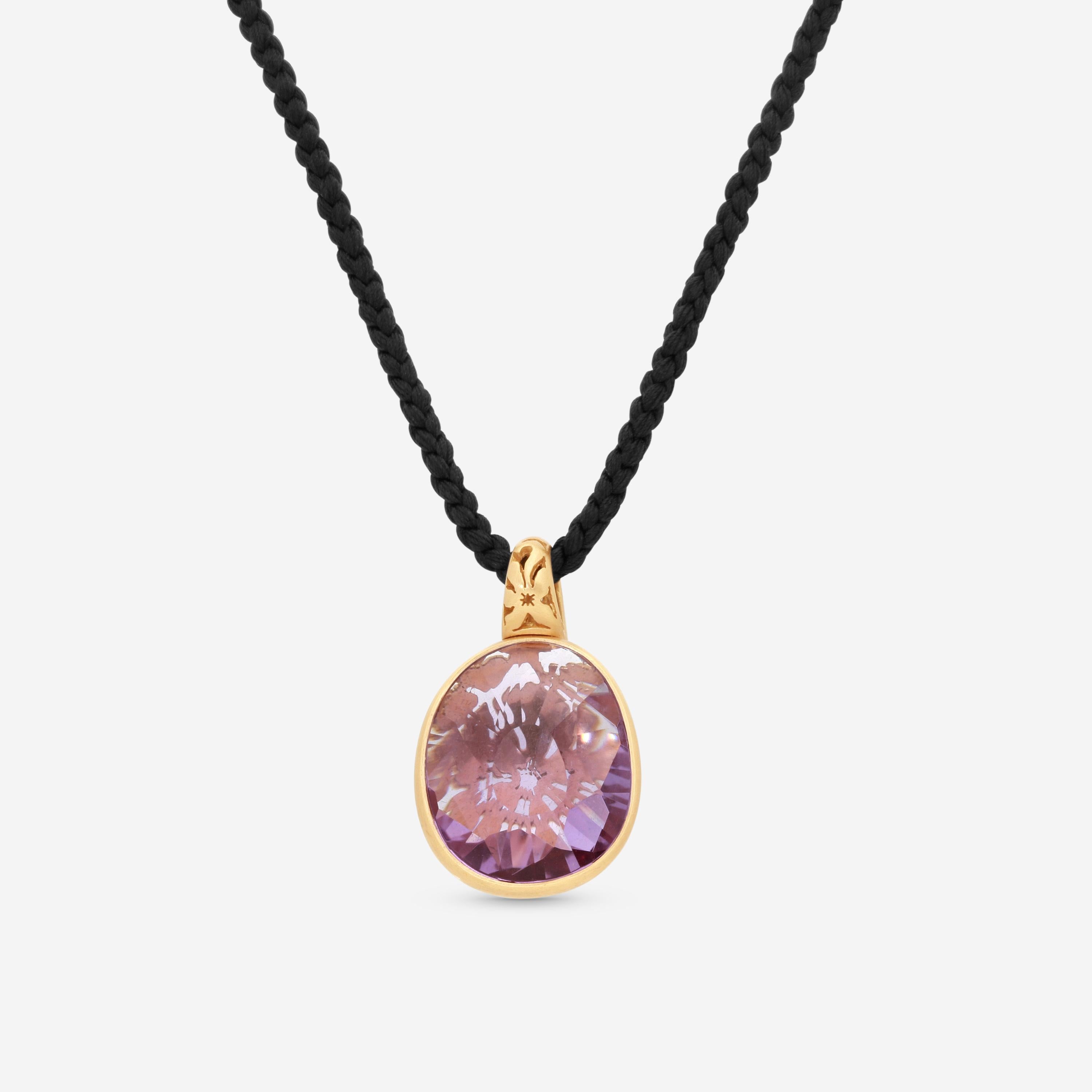 Pomellato Arabesque 18K Rose Gold Amethyst Pendant Necklace BM.B001WO7/01 - 107