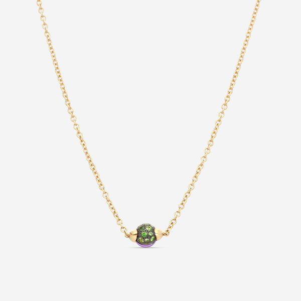 Pomellato M'Ama Non M'Ama 18K Rose Gold Amethyst & Tsavorite Necklace F.B502T07TZOI - THE SOLIST