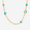 Pomellato 18K Rose Gold Turquoise & Rocca Crystal Necklace A131 - THE SOLIST