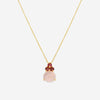 Pomellato Luna 18K Rose Gold Rose Quartz and Pink Tourmaline Pendant Necklace F.A702/07QRT-112 - THE SOLIST