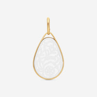 Pomellato Victoria 18K Rose Gold Carved White Agate Pendant M.B103/07/WA-114