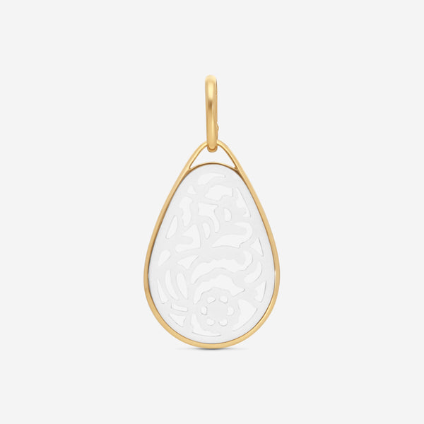 Pomellato Victoria 18K Rose Gold Carved White Agate Pendant M.B103/07/WA-114