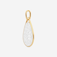 Pomellato Victoria 18K Rose Gold Carved White Agate Pendant M.B103/07/WA-114
