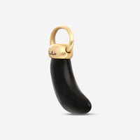 Pomellato Victoria 18K Rose Gold Jet Italian Horn Pendant A134-134