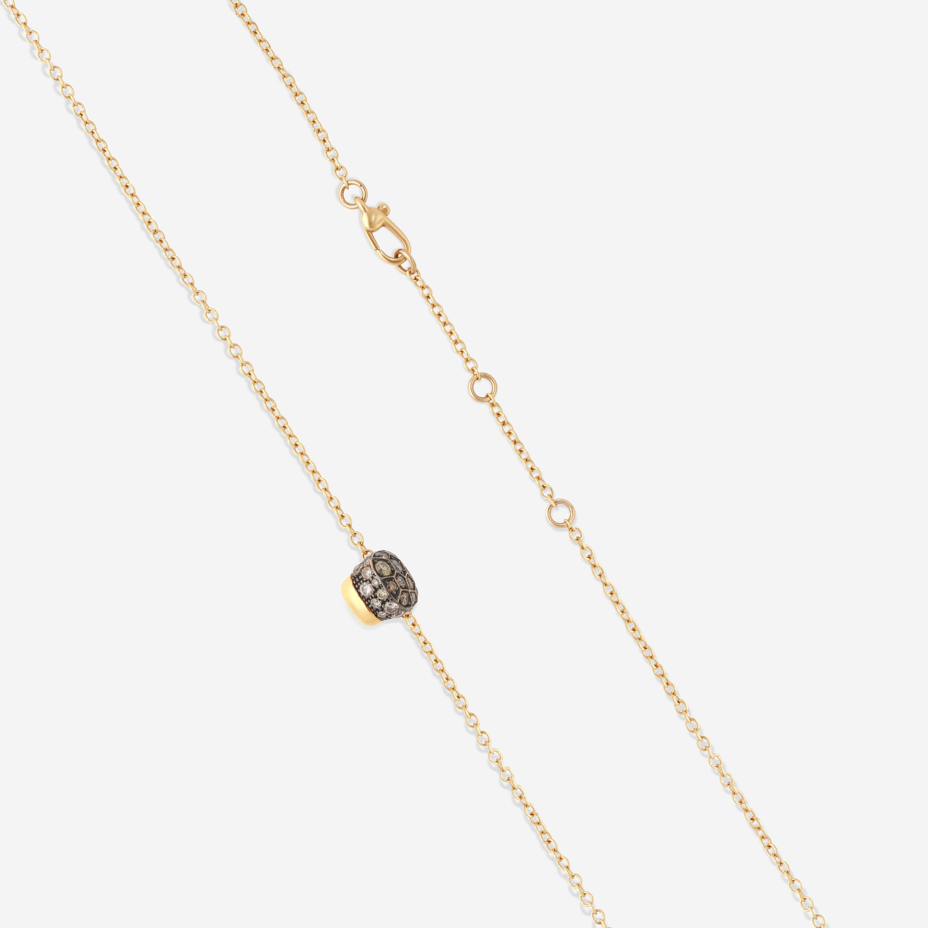 Pomellato Nudo 18K Yellow Gold Brown Diamond Pendant A136 - THE SOLIST