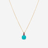 Pomellato Capri 18K Rose Gold Turquoise and Rhodolite Pendant Necklace A137-137 - THE SOLIST