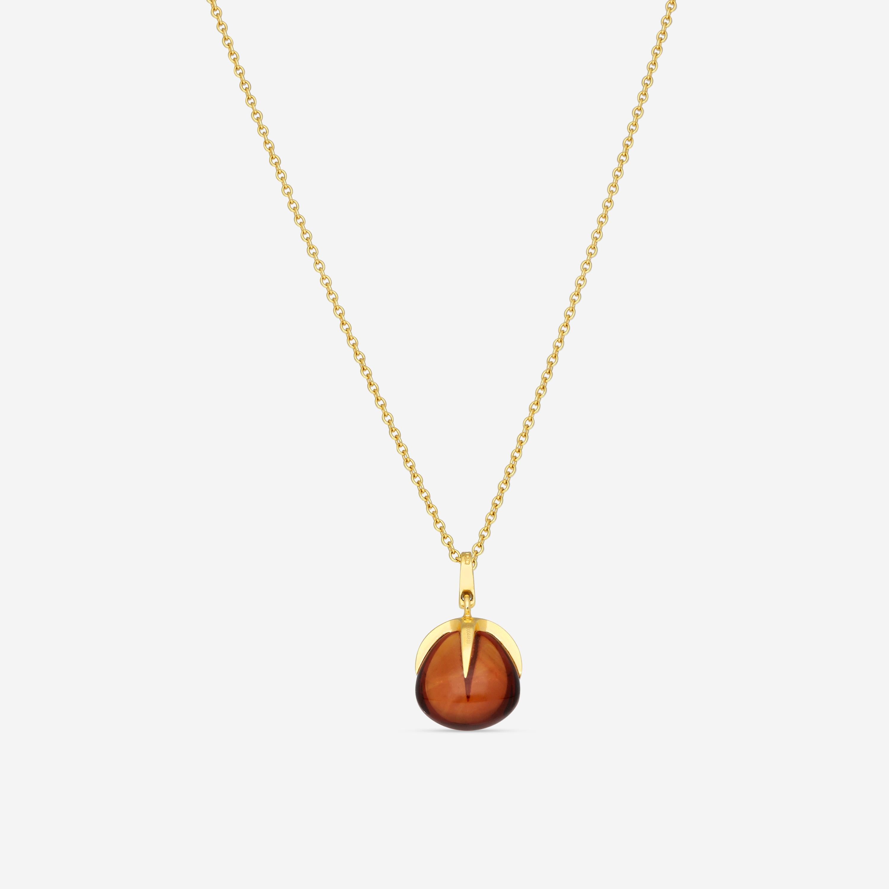 Pomellato Veleno 18K Rose Gold Madeira Citrine Pendant Necklace F.A601/07/OV-138 - THE SOLIST