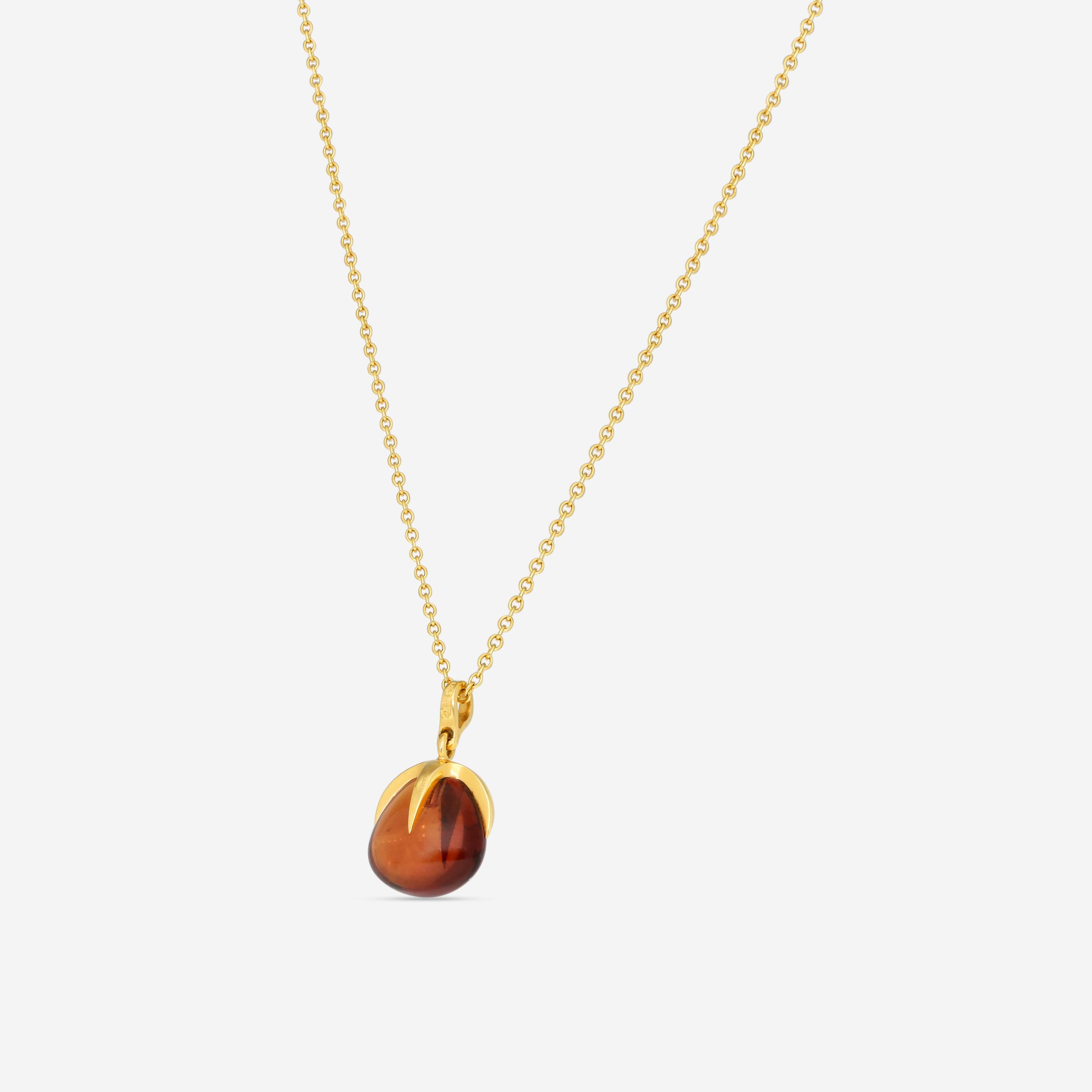 Pomellato Veleno 18K Rose Gold Madeira Citrine Pendant Necklace F.A601/07/OV-138 - THE SOLIST