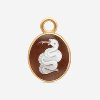 Pomellato Eva 18K Rose Gold Snake Cameo Pendant A140-140 - THE SOLIST