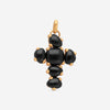 Pomellato 18K Matt Rose Gold Onyx & Rocca Crystal Cross Pendant M.A705W07JON - THE SOLIST