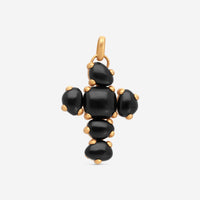 Pomellato Capri 18K Rose Gold Crystal and Onyx Cross Pendant M.A705W07JON-142