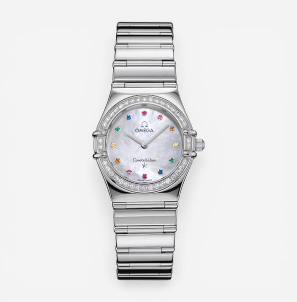 Omega Constellation Stainless Steel Diamond Quartz Ladies Watch 1475.79.00