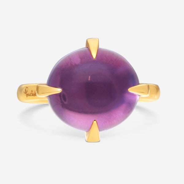 Pomellato Veleno 18K Yellow Gold Amethyst Ring Sz. 6.75 A96 - THE SOLIST