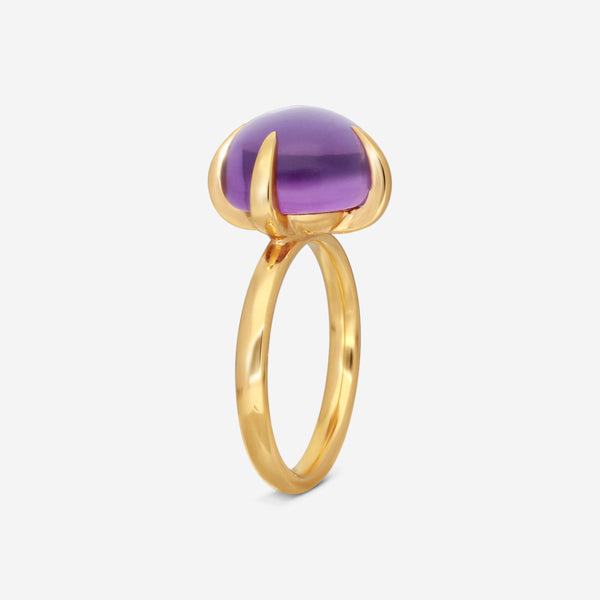 Pomellato Veleno 18K Yellow Gold Amethyst Ring Sz. 6.75 A96 - THE SOLIST