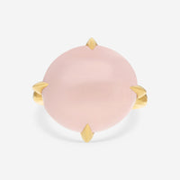 Pomellato Veleno 18K Yellow Gold Rose Quartz Ring Sz. 7 A.B303/07/QR - THE SOLIST