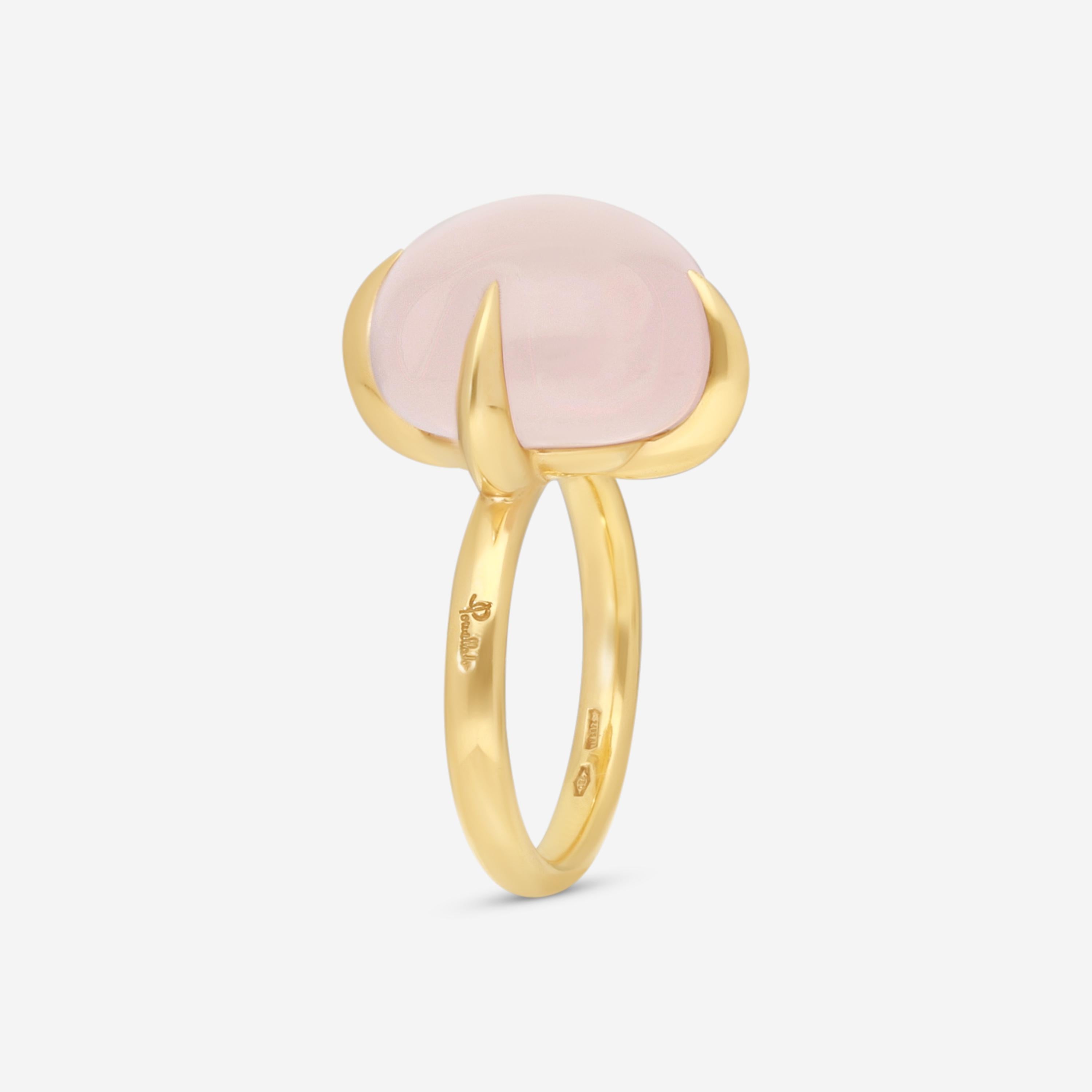 Pomellato Veleno 18K Rose Gold Rose Quartz Ring Sz. 7 A.B303/07/QR-100 - THE SOLIST
