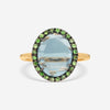 Pomellato Colpo di Fulmine 18K Rose Gold London Blue Topaz Tsavorite Ring Sz. 6 A.B307/07TLTZ-102 - THE SOLIST
