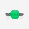 Pomellato Capri 18K Yellow Gold Blue Sapphire & Chrysoprase Ring Sz. 6.5 A125 - THE SOLIST