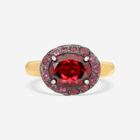 Pomellato Tabou 18K Yellow Gold Garnet & Rhodolite Ring Sz. 6.5 A9081A/A/07GR - THE SOLIST