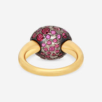 Pomellato Tabou 18K Yellow Gold Garnet & Rhodolite Ring Sz. 6.5 A9081A/A/07GR - THE SOLIST
