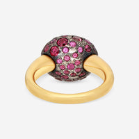 Pomellato Tabou 18K Yellow Gold Garnet & Rhodolite Ring Sz. 6.5 A9081A/A/07GR - THE SOLIST