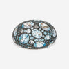 Pomellato Tabou Blue Quartz 18K Rose Gold Sterling Silver Dome Ring Sz. 7 A135-135 - THE SOLIST