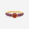 Pomellato M'Ama Non M'Ama 18K Yellow Gold Garnet Essonite & Rose Sapphire Ring Sz. 6.5 A.B502TO7ZRGE - THE SOLIST