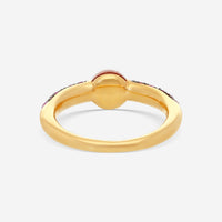 Pomellato M'Ama Non M'Ama 18K Yellow Gold Garnet Essonite & Rose Sapphire Ring Sz. 6.5 A.B502TO7ZRGE - THE SOLIST