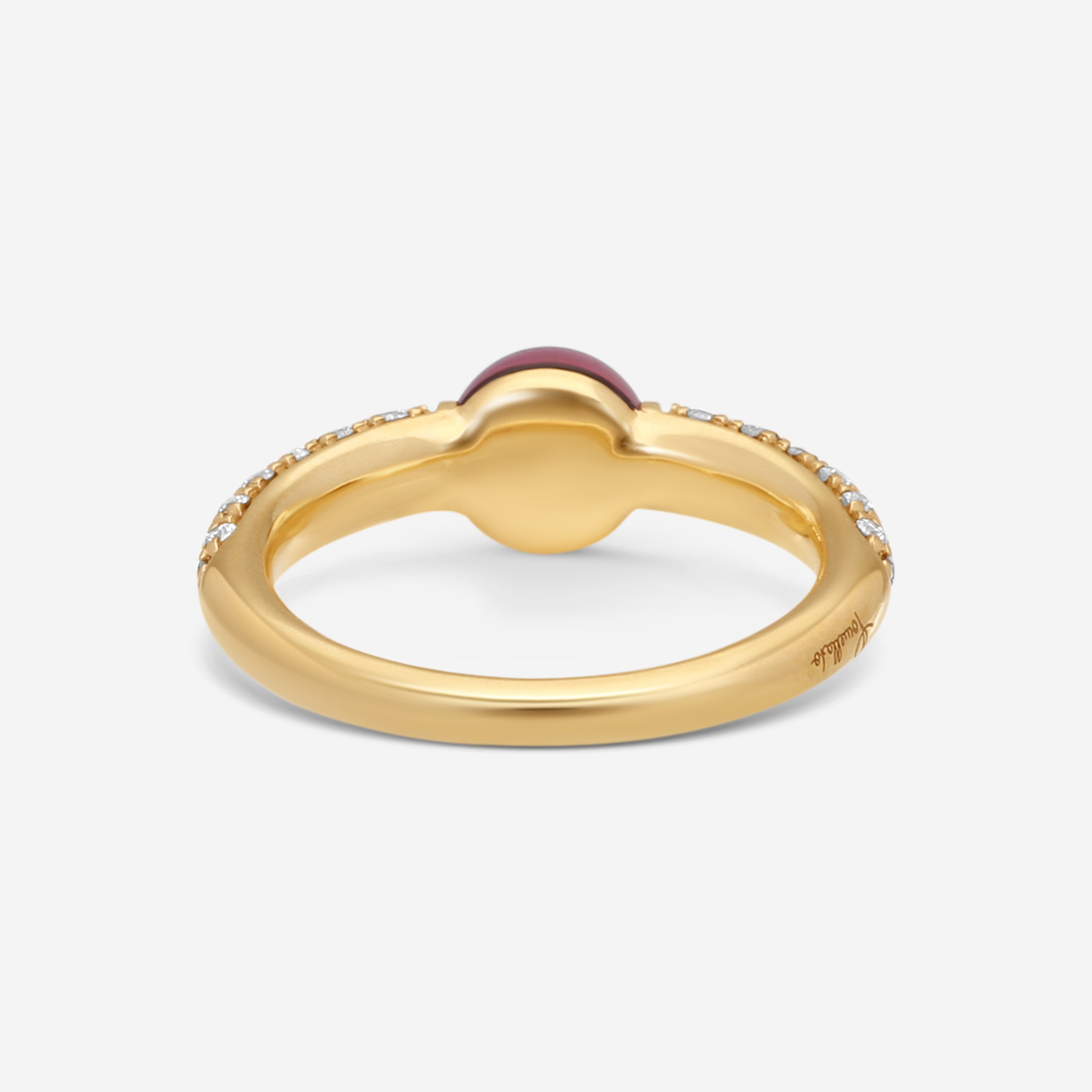 Pomellato M'Ama Non M'Ama 18K Rose Gold Garnet Rhodolite & Brown Diamond Ring Sz. 6 A.B213TBR07GR - THE SOLIST