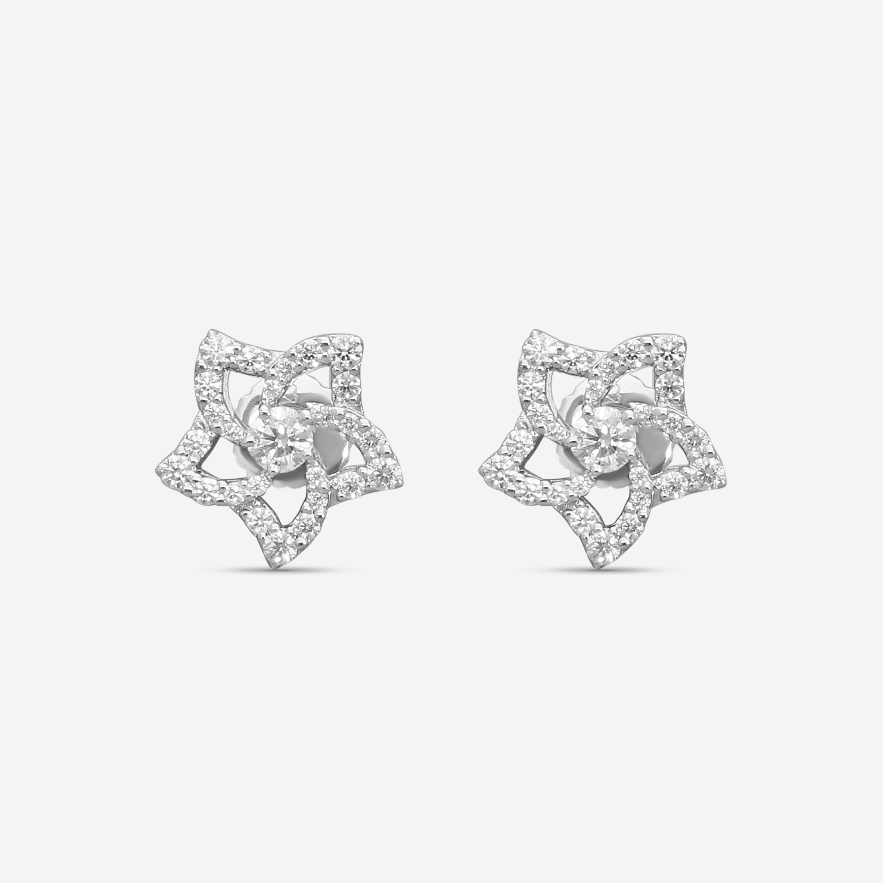 Hearts On Fire Mystical Star 18K White Gold Diamond Earrings HFEMYST00538W