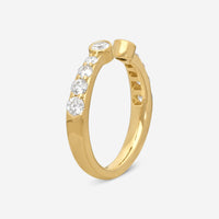 Hearts On Fire Triplicity 18K Yellow Gold Diamond Ring Sz. 6.5 HBATRIPOB0728Y