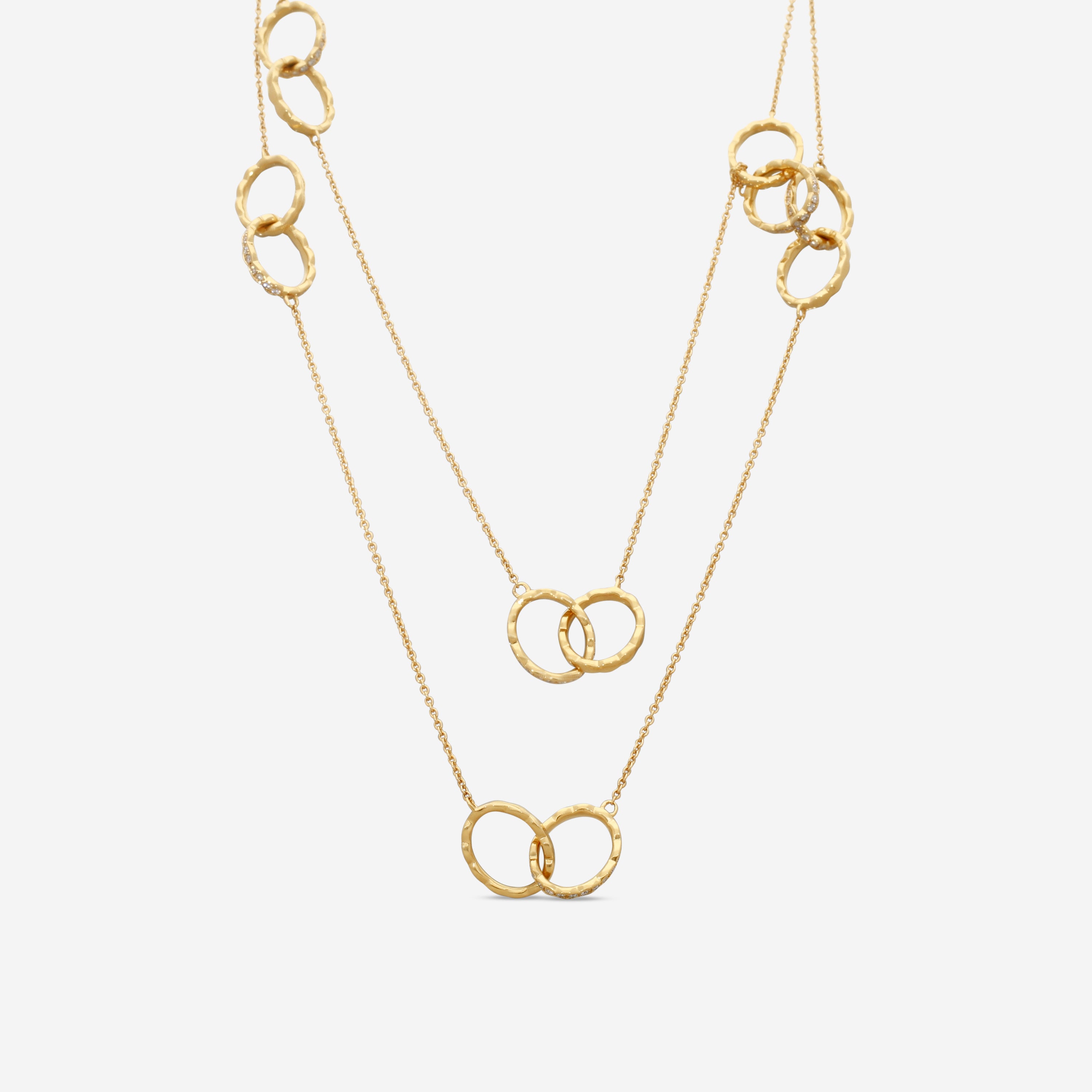 Hearts On Fire Lorelei 18K Yellow Gold Diamond Station Necklace HFNLORFLSTAT02158Y