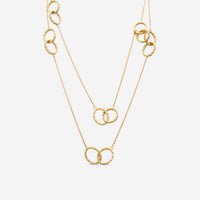 Hearts On Fire Lorelei 18K Yellow Gold Diamond Station Necklace HFNLORFLSTAT02158Y