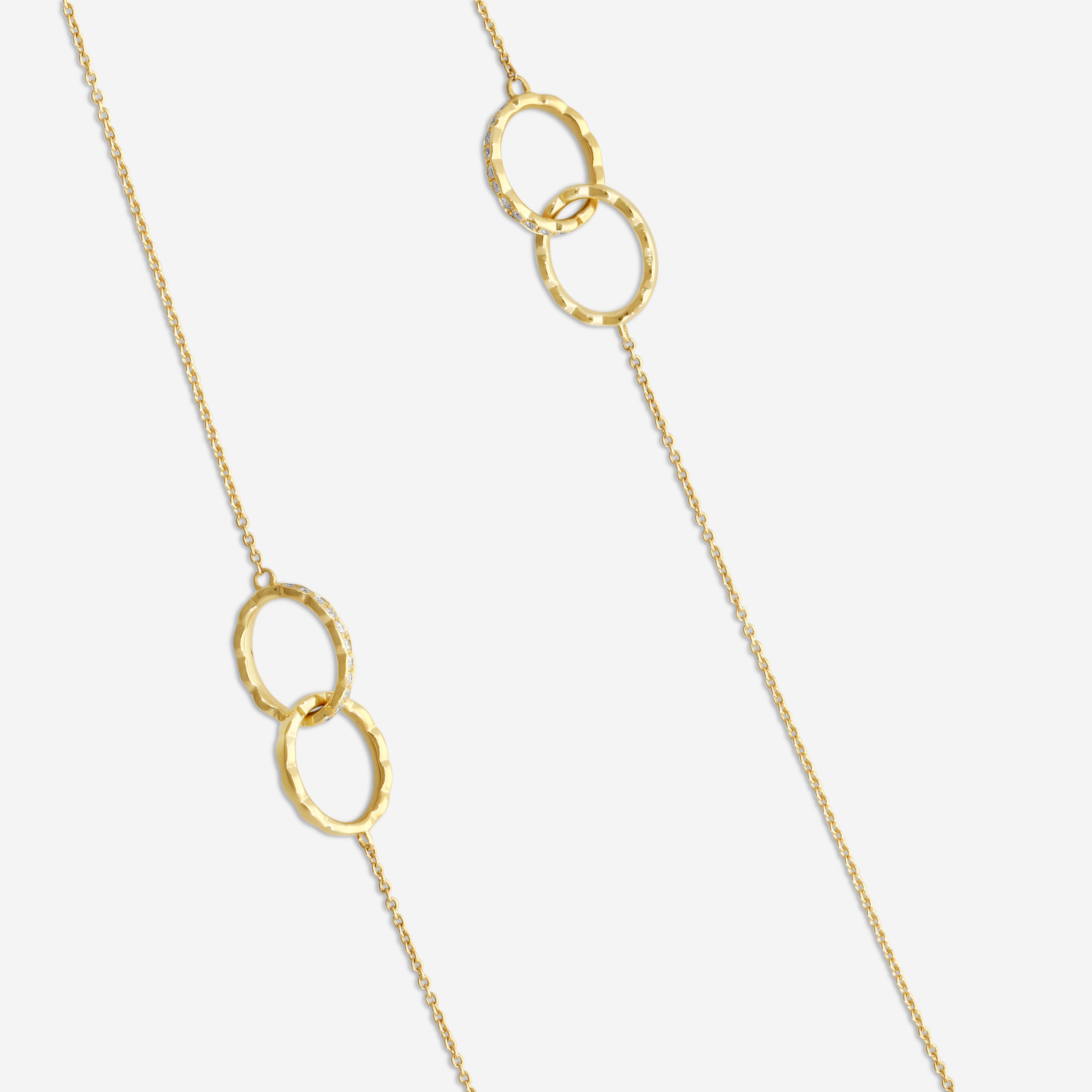 Hearts On Fire Lorelei 18K Yellow Gold Diamond Station Necklace HFNLORFLSTAT02158Y