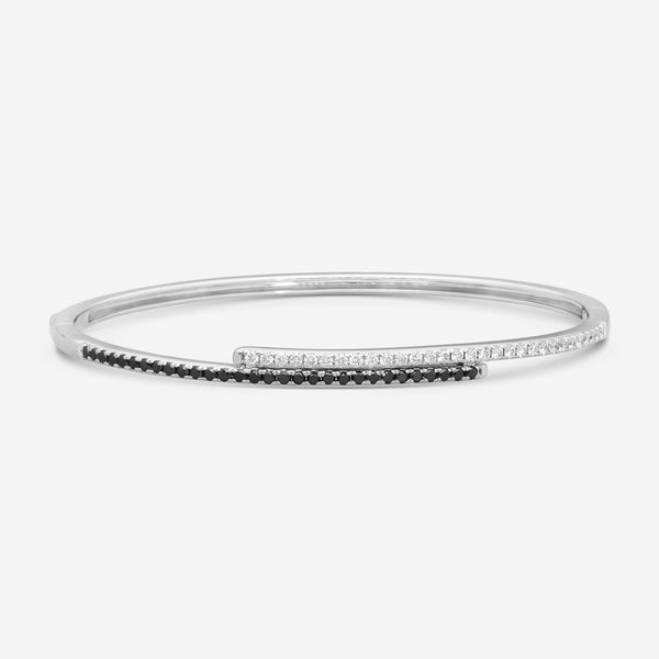 Mémoire 18K White Gold Oval Irradiated Black Diamond Bracelet CGDD10258488W72BD0 - THE SOLIST