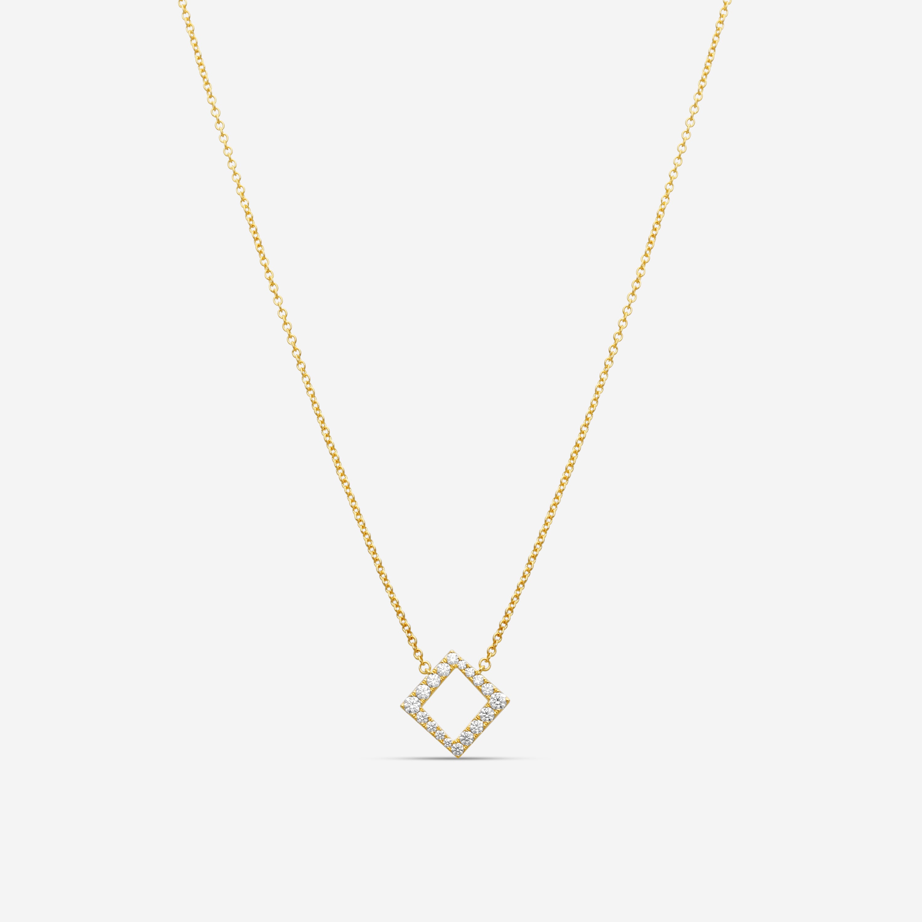 Hearts On Fire Charmed 18K Yellow Gold Diamond Pendant Necklace HFPCSQ00288Y