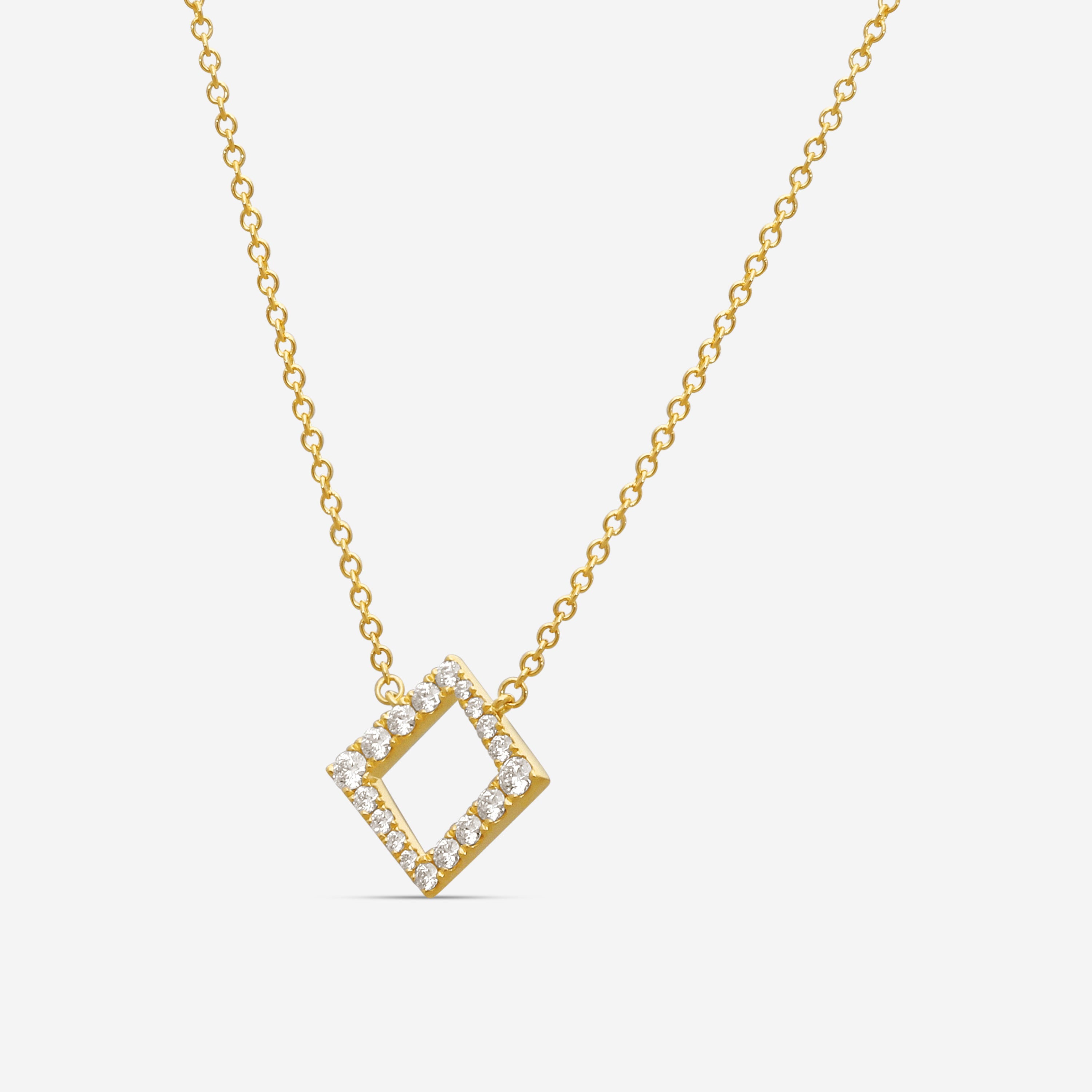 Hearts On Fire Charmed 18K Yellow Gold Diamond Pendant Necklace HFPCSQ00288Y