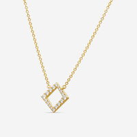 Hearts On Fire Charmed 18K Yellow Gold Diamond Pendant Necklace HFPCSQ00288Y