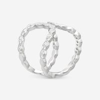 Hearts On Fire Lorelei 18K White Gold Diamond Open Ring Sz. 7.5 HFRLORFLOPN00558W