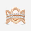 Hearts On Fire Lorelei 18K Rose Gold Diamond Right Hand Ring Sz. 6.5 HFRLORL01058R
