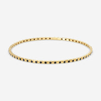 Armenta Sueno 18K Yellow Gold Black Sapphire Bangle Bracelet 15140