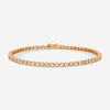 Mémoire - Milgrain 18K Rose Gold Line Diamond Bracelet CBDD134-18KR - THE SOLIST